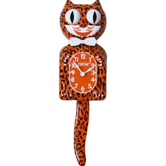 Exotic Pet Collection Leopard Kit-Cat Klock clock - Picture 1 of 2